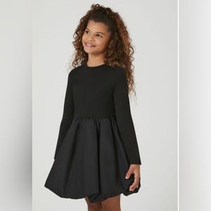 Girls Long-Sleeve Bubble Dress (Kids) 13-14